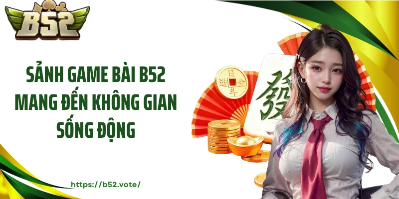 Sảnh game bài B52 mang đến không gian sống động
